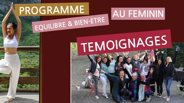Témoignages Coaching Myla Adamsha et Programme "Equilibre et Bien-être au Féminin"